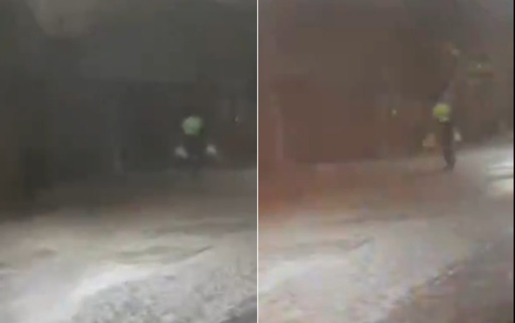 Gari que comoveu a web com vídeo trabalhando na chuva foi advertido pela prefeitura