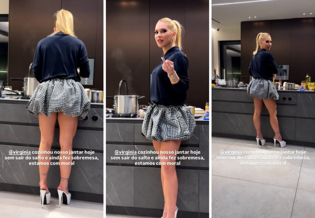 ‘Mereço o Tocantins inteiro’, brinca Virginia ao compartilhar momento na cozinha