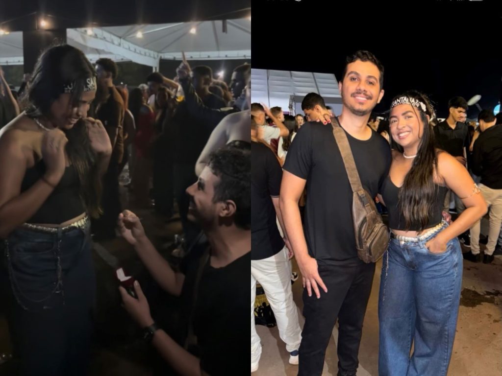Pedido de casamento durante show de Luan Santana emociona professora no TO; VÍDEO